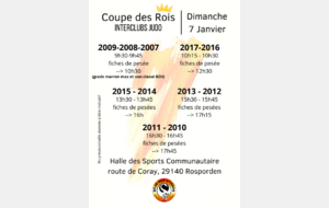 Interclub - Coupe des Rois - Rosporden
