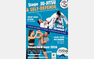 Stage jujitsu / self Defense - Quimperlé